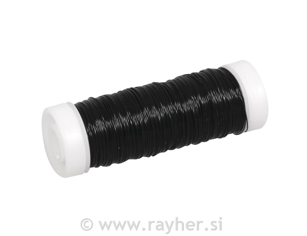 Žica za kvačkanje, črna, 0,30 mm o, 50 m