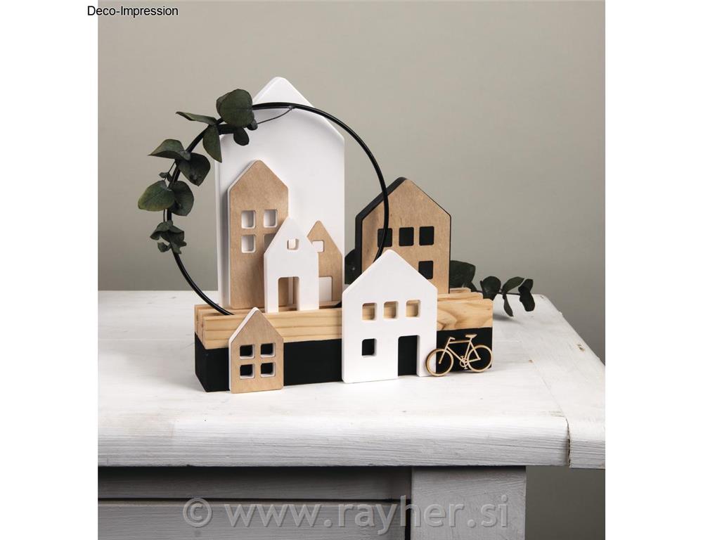 Plywood Light up houses, natural, 5.5-10cm 1 mm thick 8 pcs