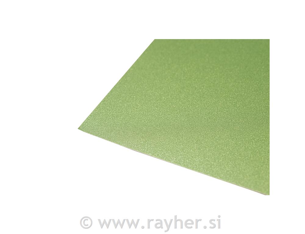 Scrapbooking papir, fine bleščice, majsko zelen, 30,5x30,5cm