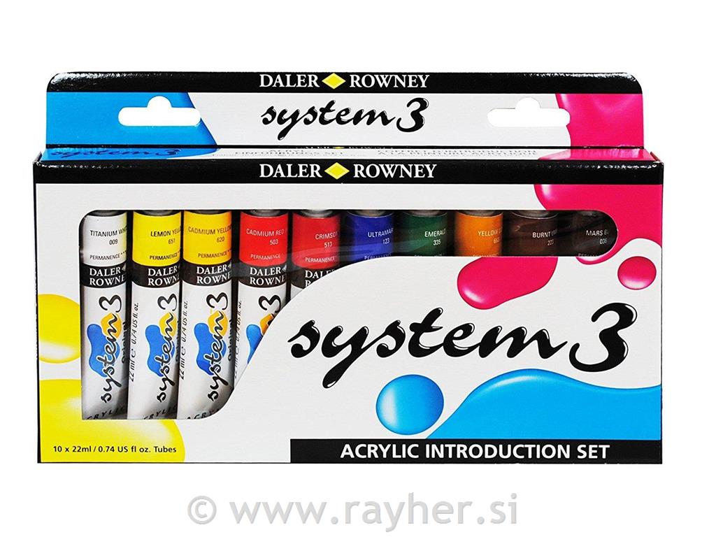Akrilne barve set System3 Selection set 8x59 ml