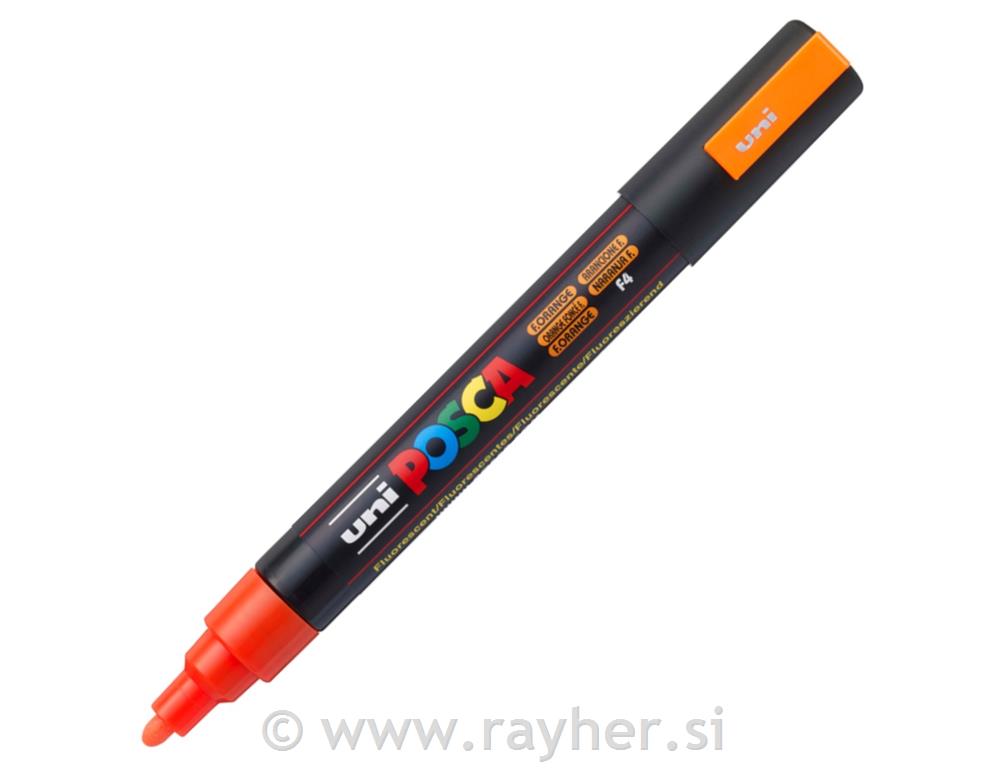 POSCA Uni flomaster; konica 1,8-2,5 mm; fluo oranžen