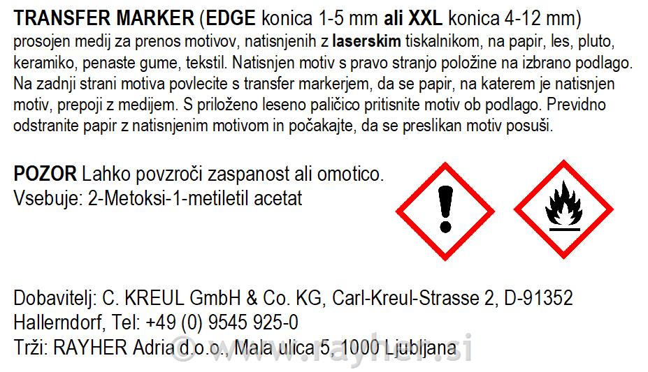 Transfer marker XXL, konica 4-12 mm